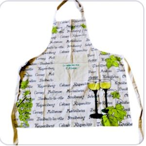 Collectors Apron “La Route des vins a’ Alsace” The Wine route of Alsace France